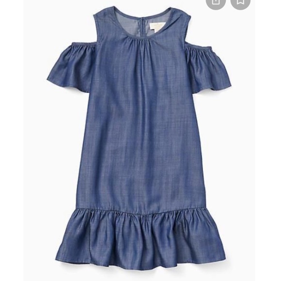 kate spade Other - Kate Spade Chambray Cold-Shoulder Dress - Girls